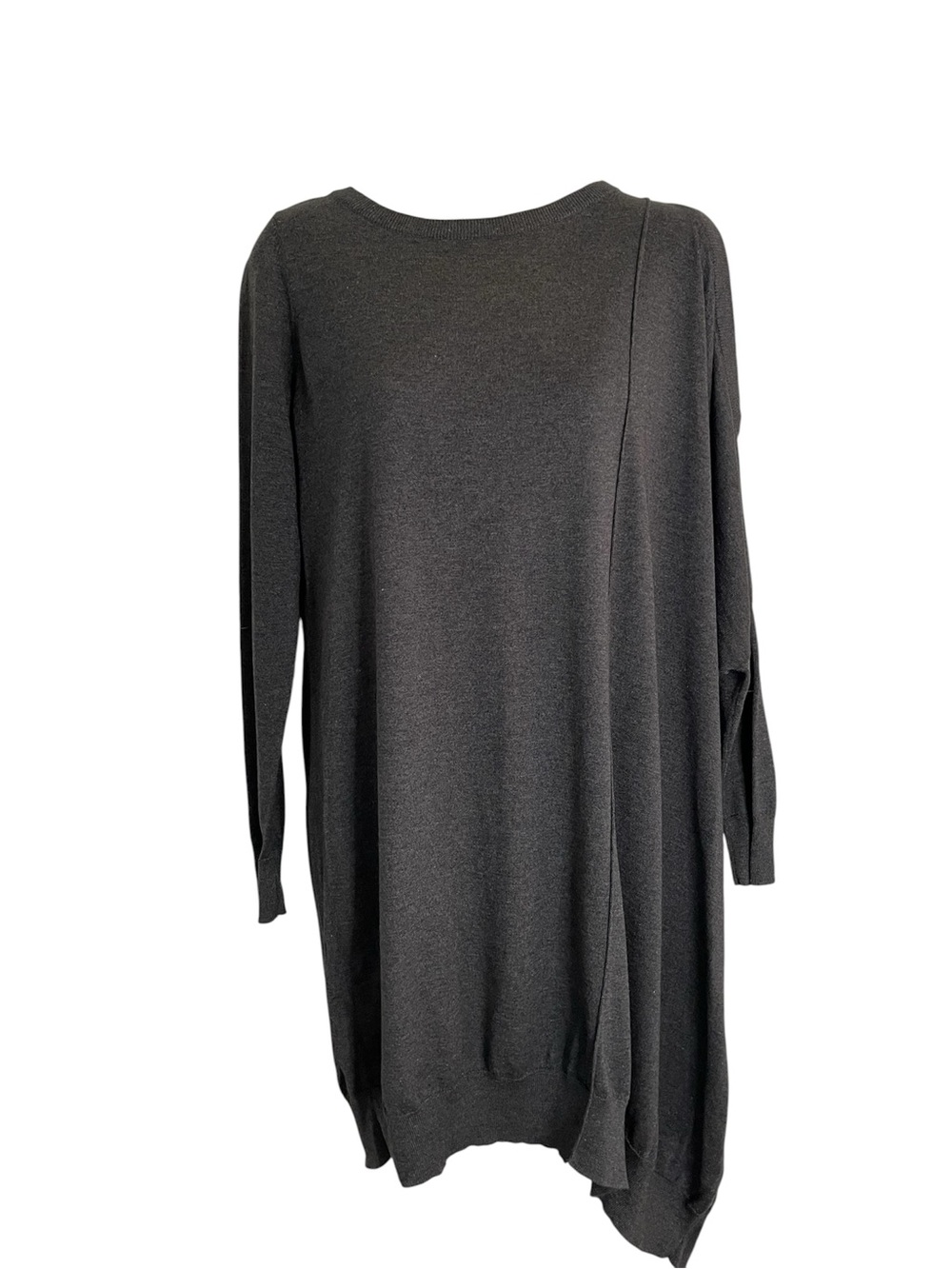 All Saints Asymmetrical Hem Long Sleeve Cold Shoulder tunic sweater size US 4